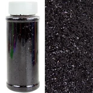 Конфетти фольга Шестиугольники, Черный, Металлик, 0,1 см, 90 г.