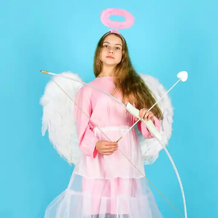 Крылья, Ангел, Размер M, Белый, 60*45 см, 1 шт. 