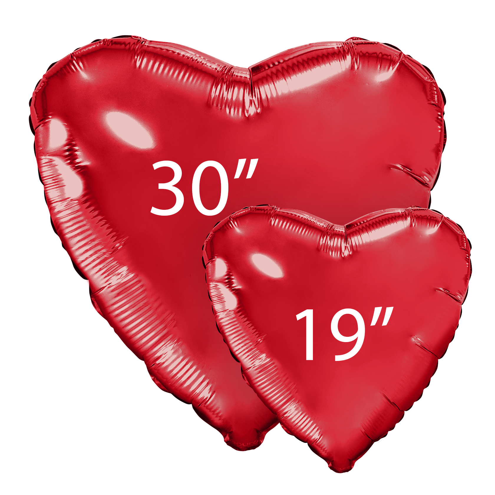 Шар (30''/76 см) Сердце, Красный, 1 шт. в уп.