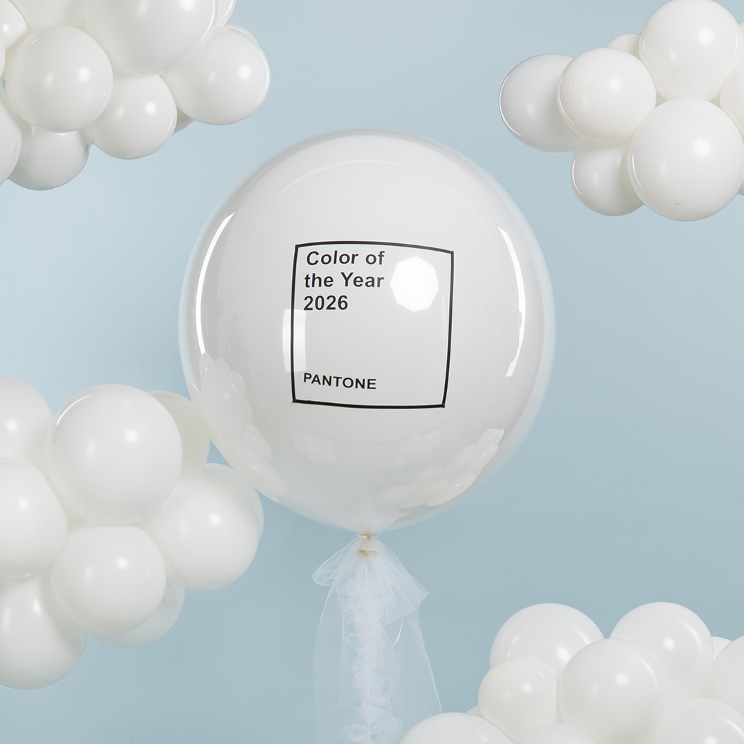 Шар (36''/91 см), Белый, пастель, 1 шт.