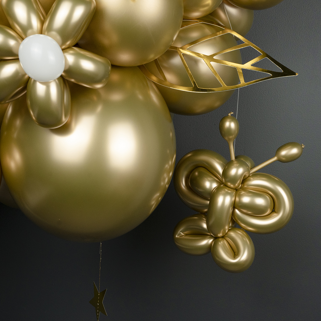 Шар (2''/5 см) ШДМ, Золото, хром, 50 шт.