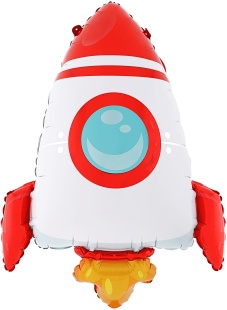 Шар (32''/81 см) Фигура, Ракета, 1 шт.