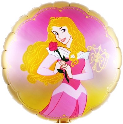 Шар (18''/46 см) Круг, Аврора, Спящая красавица, 1 шт.