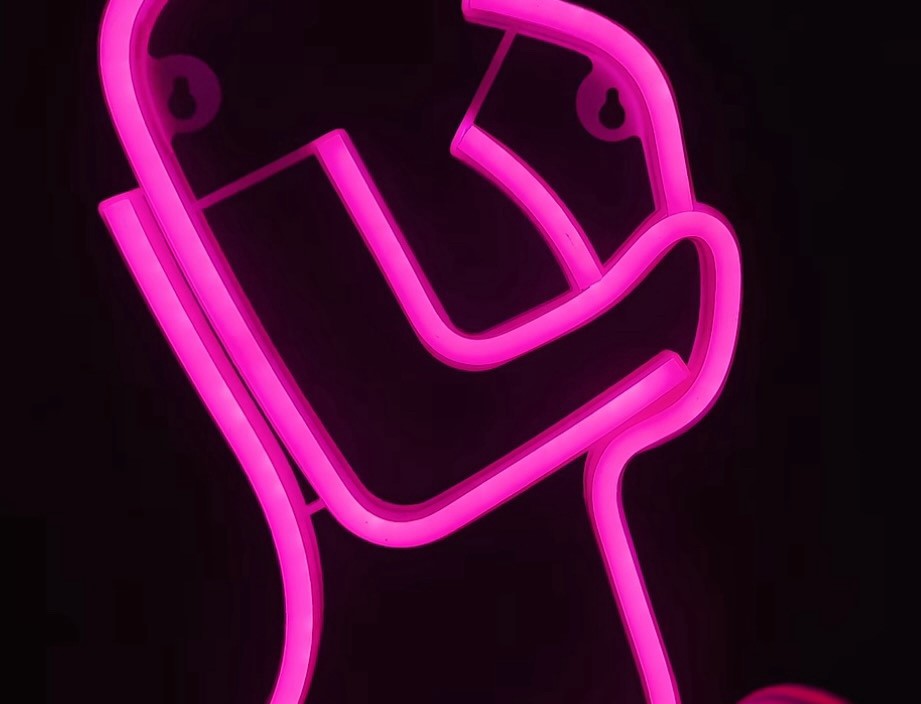 Световая фигура Девушка, 19,5*40 см. Розовый, 1 шт.