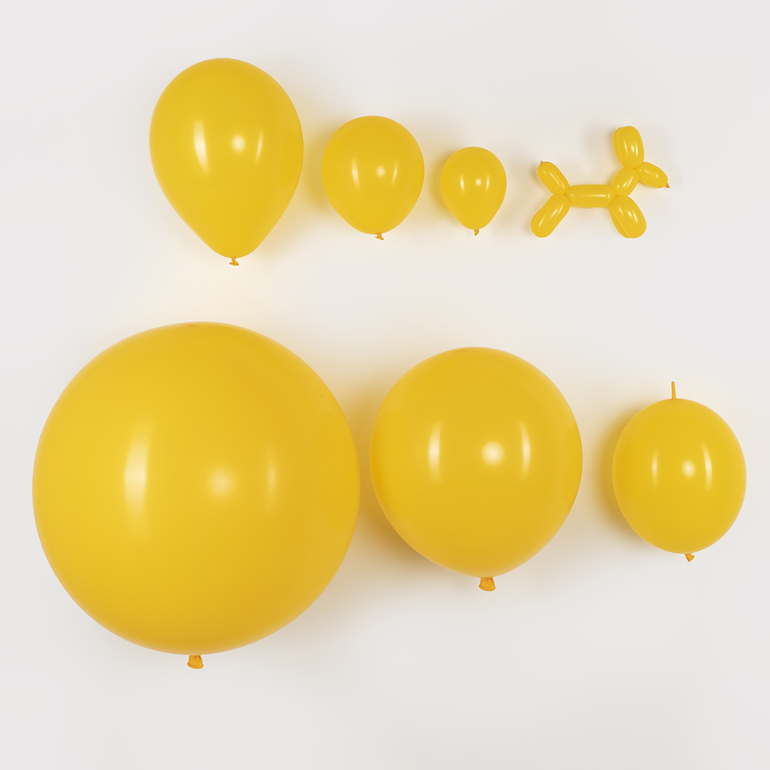 Шар (12''/30 см) Линколун, Медово-желтый (021), пастель, 50 шт.