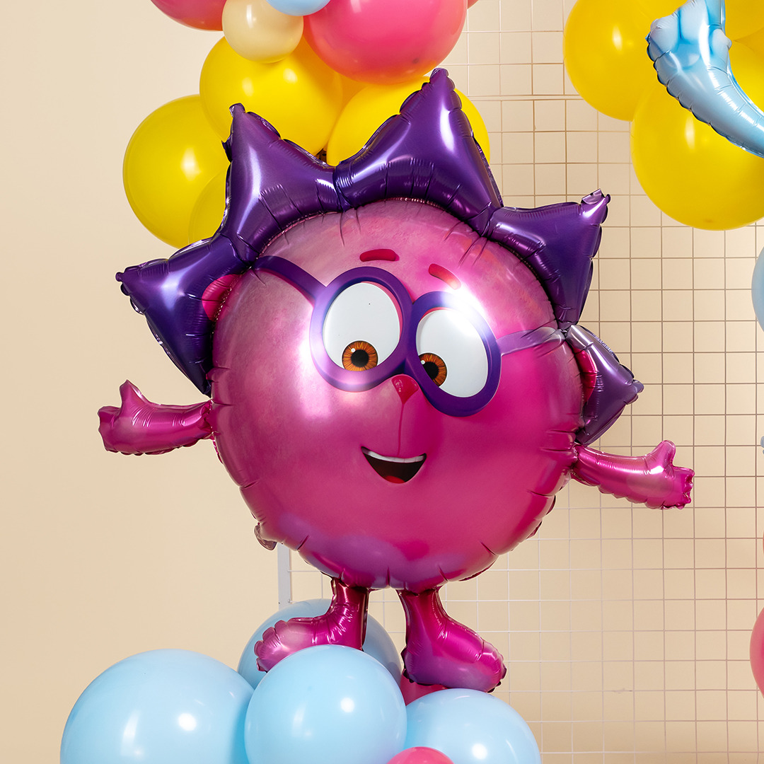 Шар (38''/97 см) Фигура, Смешарики, Ежик, 1 шт. в уп.